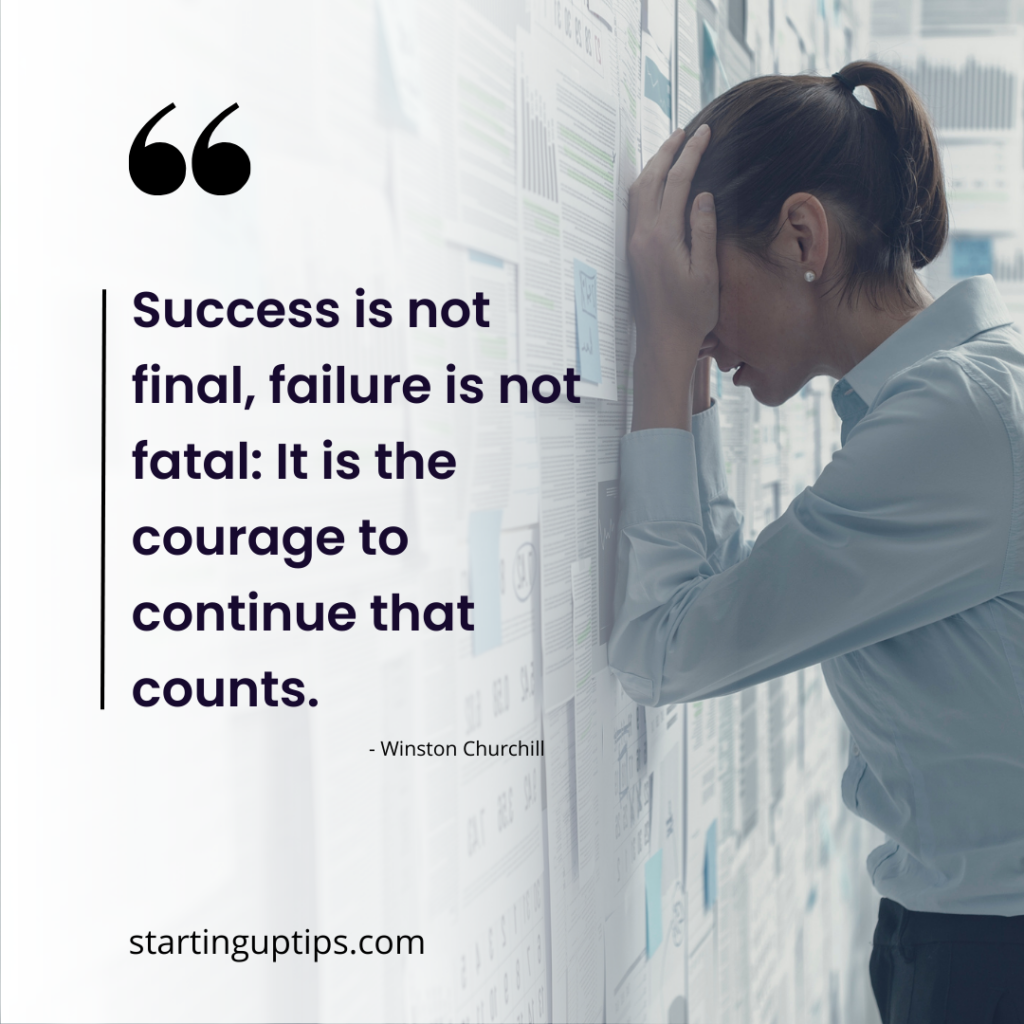 quote on business failure by Winston Churchill 